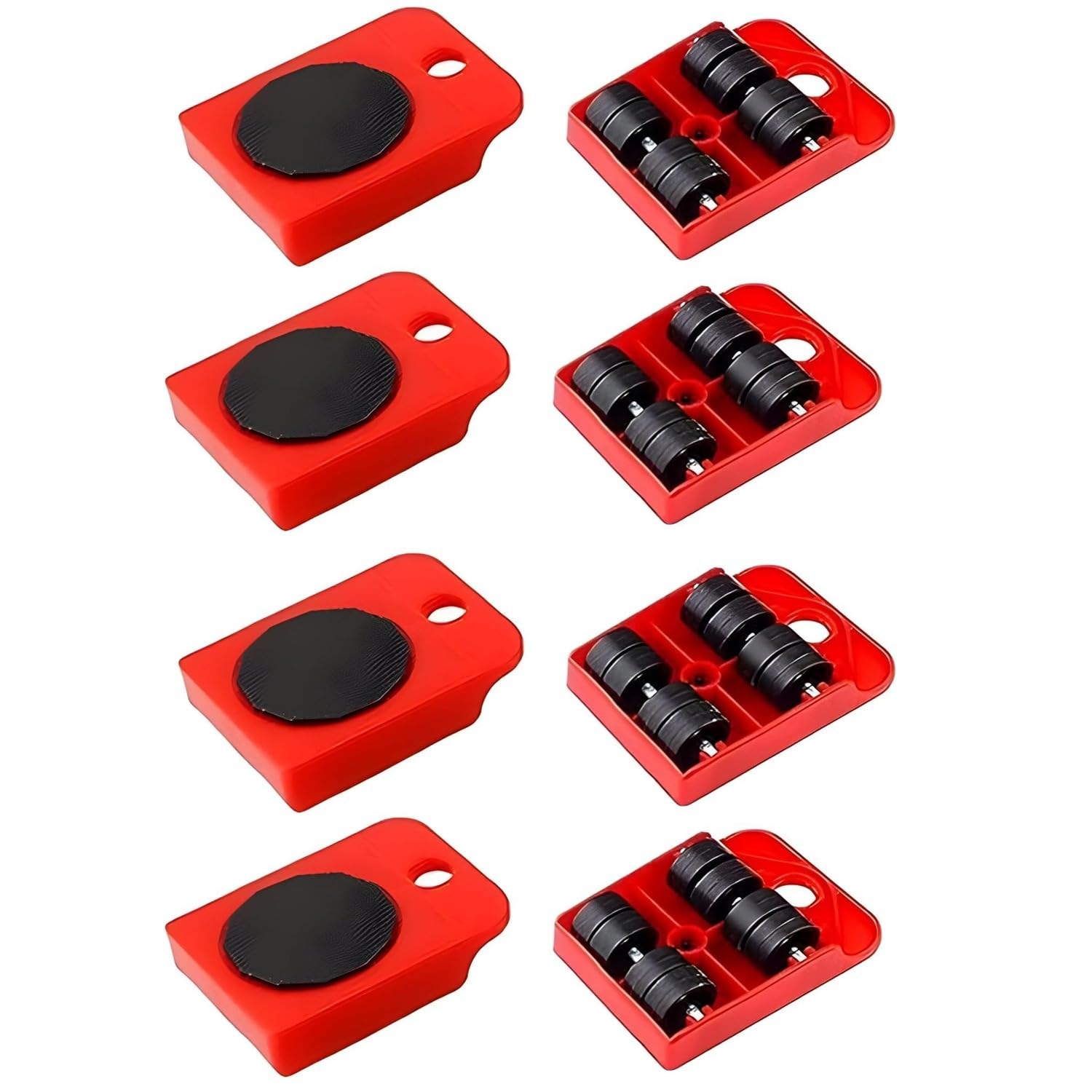 Furniture Lifting Moving Wheel - Heavy Duty Pads Easy and Safe Moving Slider Tools for Shifting Washing Machines, Fridge, Sofa and Wardrobes | Max Load 150KG/331LBS Only Wheel Pad, Pack of 4 GenzVybs